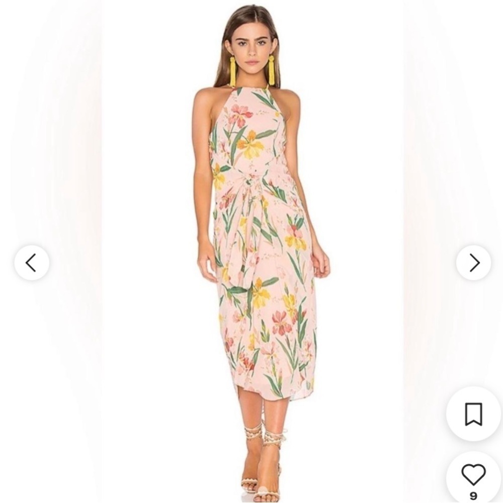 Privacy Please x REVOLVE Floral Lehunt Maxi Dress in Ballet Size Large